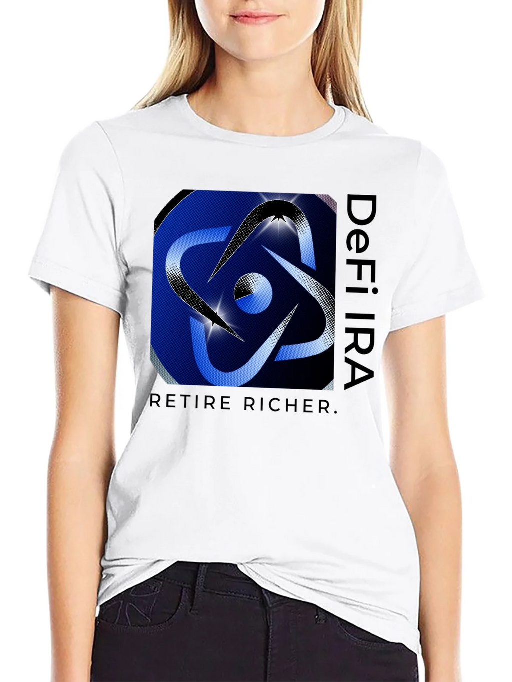 DeFi IRA Retire Richer Black T-Shirt