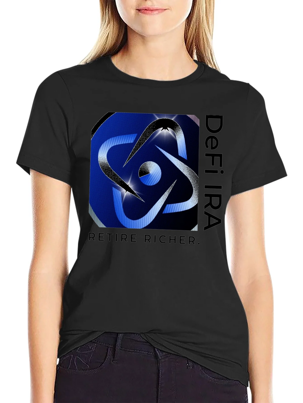 DeFi IRA Retire Richer Black T-Shirt