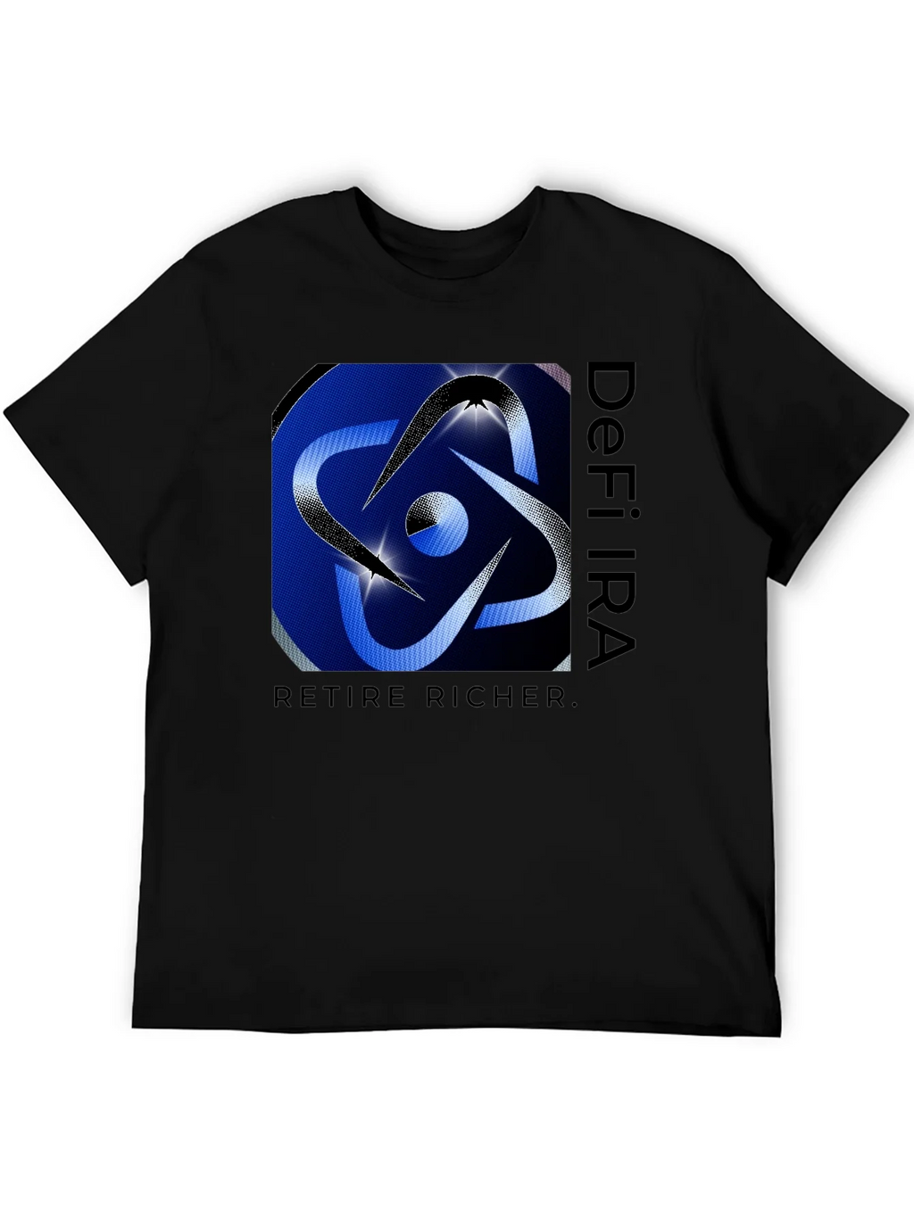DeFi IRA Retire Richer Black T-Shirt