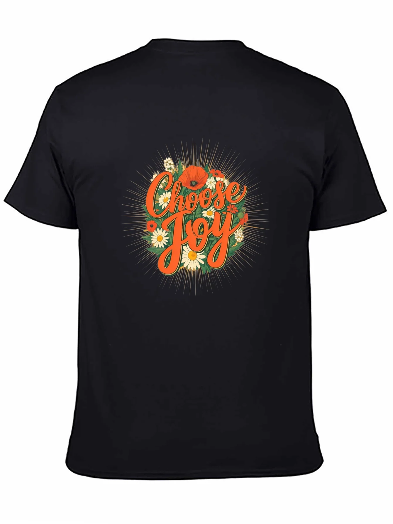 Choose Joy Floral Graphic Tee - Positive Vibes