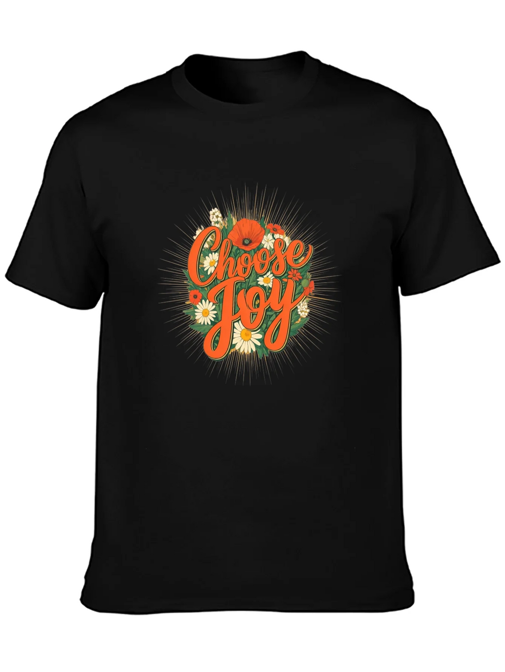 Choose Joy Floral Graphic Tee - Positive Vibes