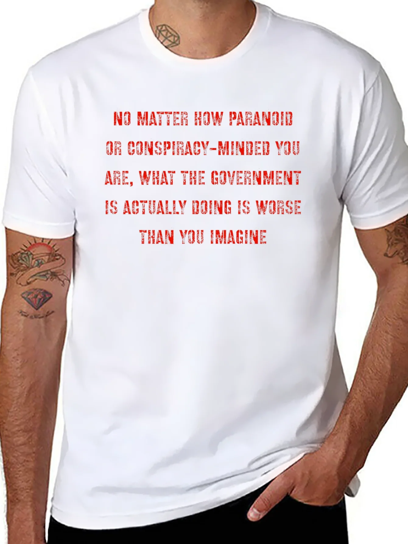 Paranoid Conspiracy Minded Graphic Tee