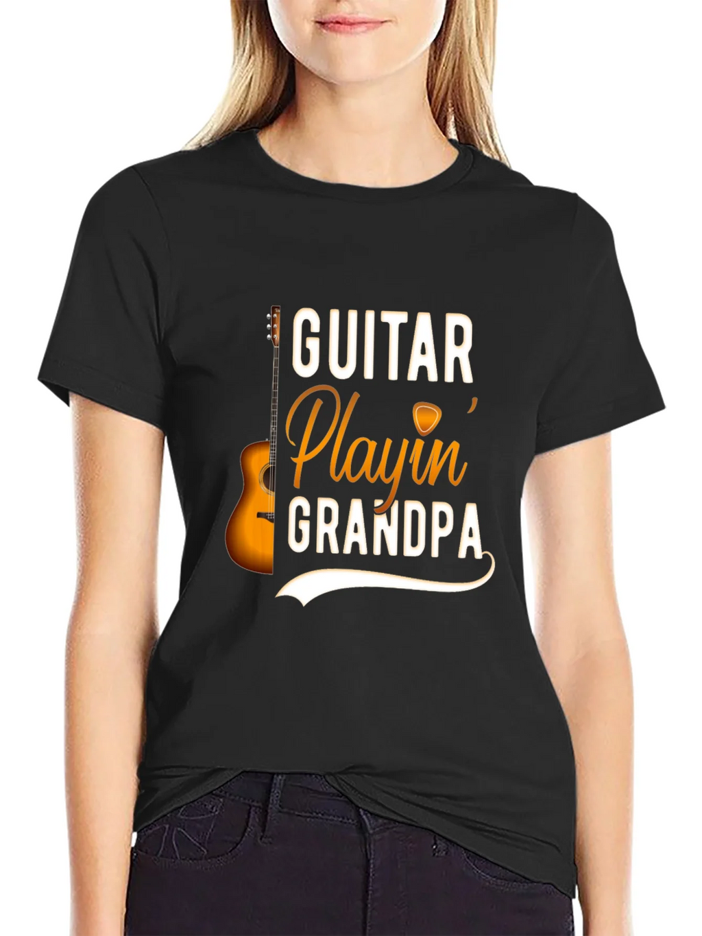 Guitar Playin Grandpa T-Shirt - Music Lover Gift