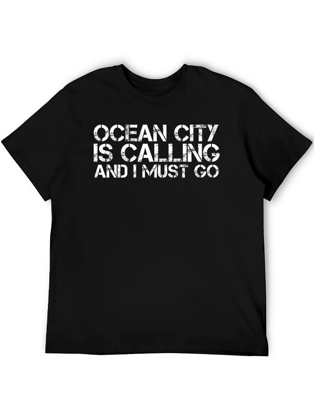 Ocean City Calling Black T-Shirt