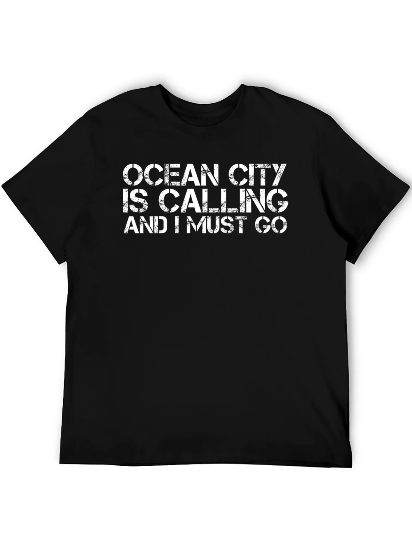 Ocean City Calling Black T-Shirt
