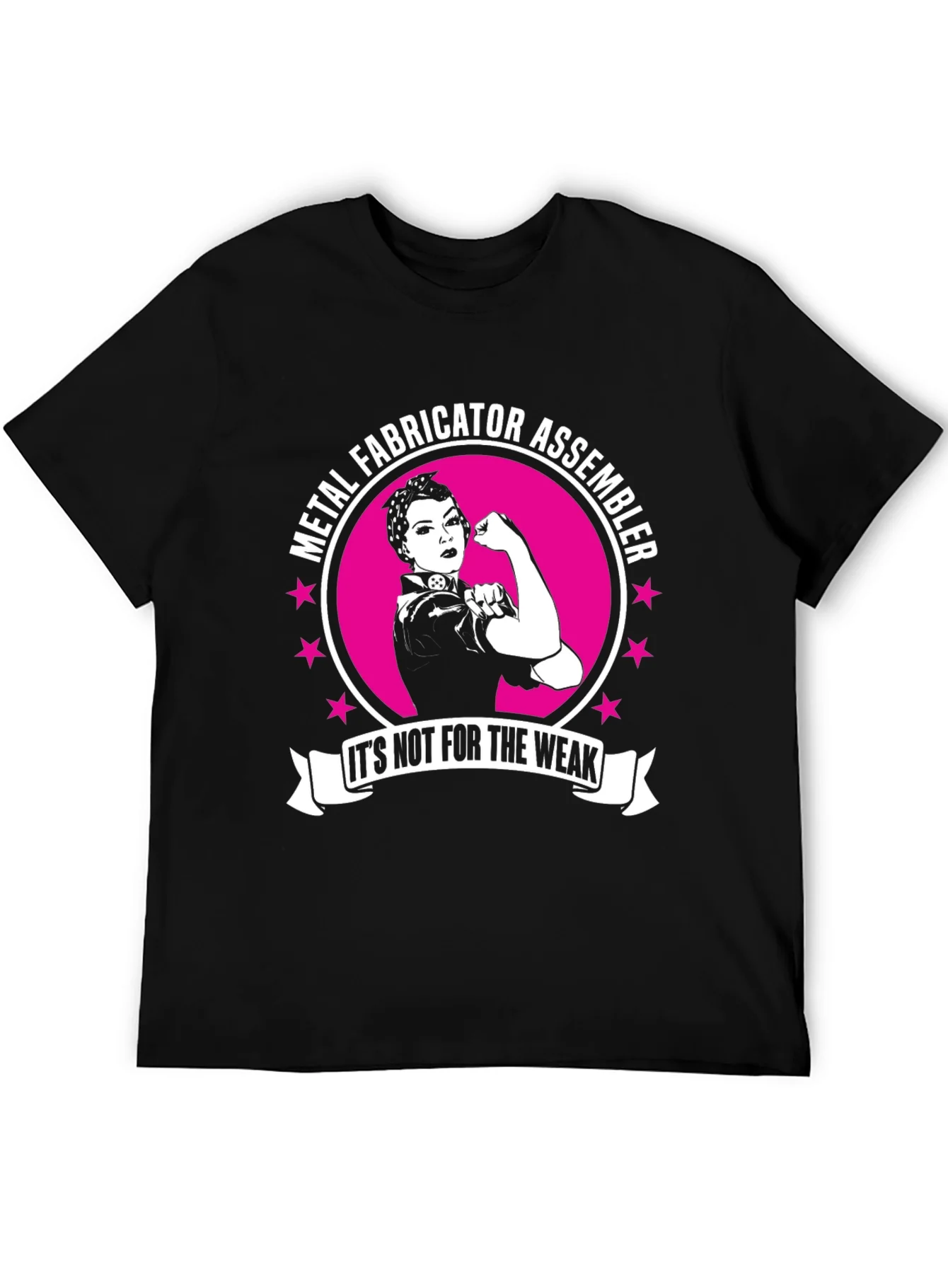 Metal Fabricator Assembler Rosie The Riveter Style T-Shirt