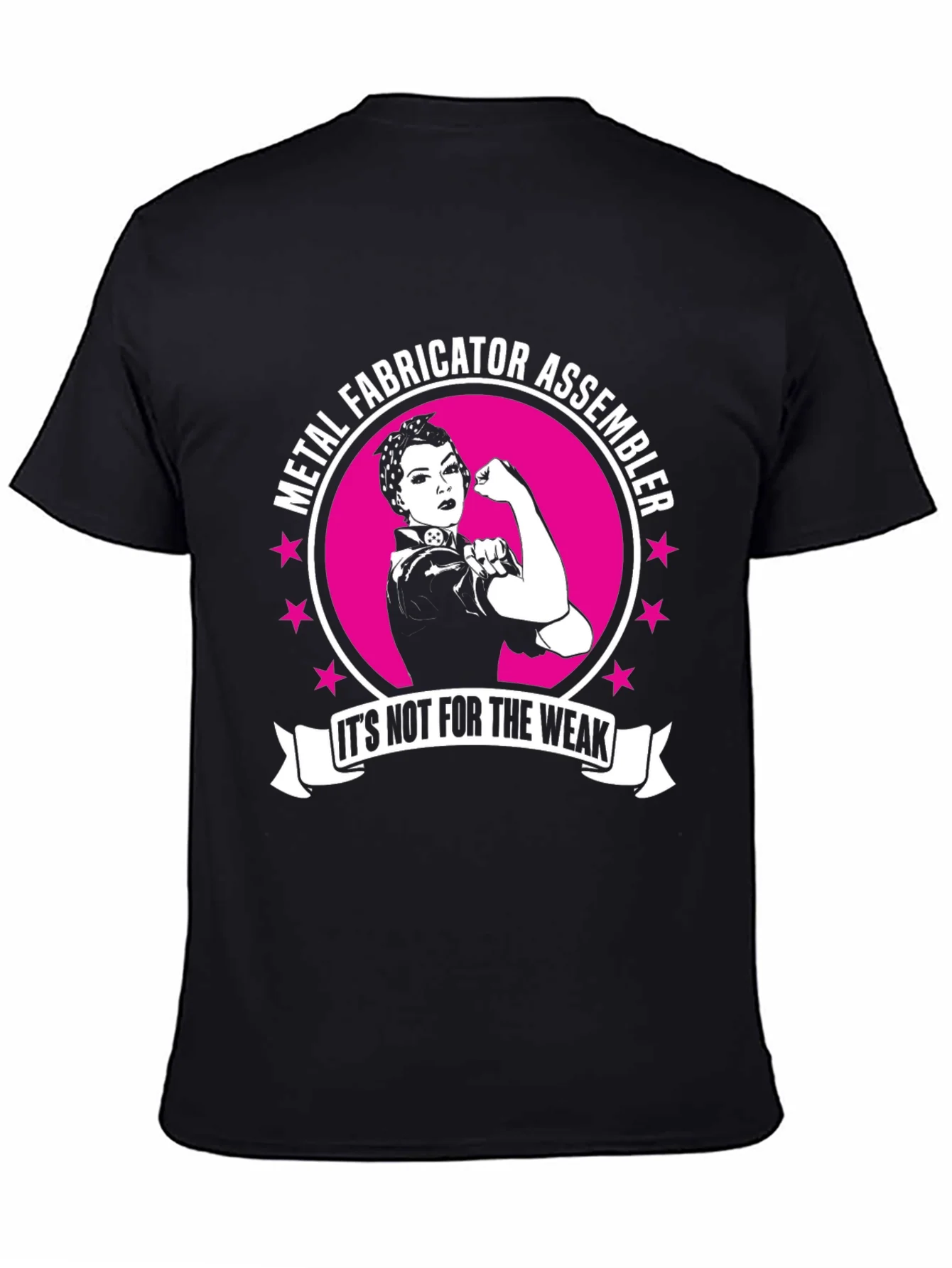 Metal Fabricator Assembler Rosie The Riveter Style T-Shirt