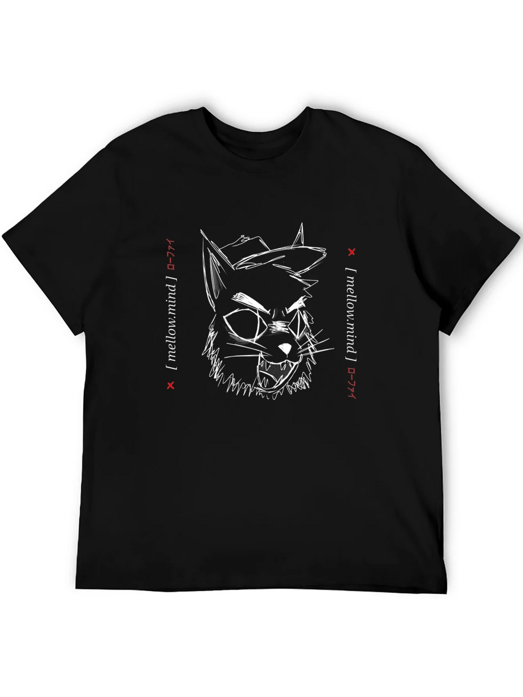 Mellow Mind Graphic Tee - Cool Cat T-Shirt