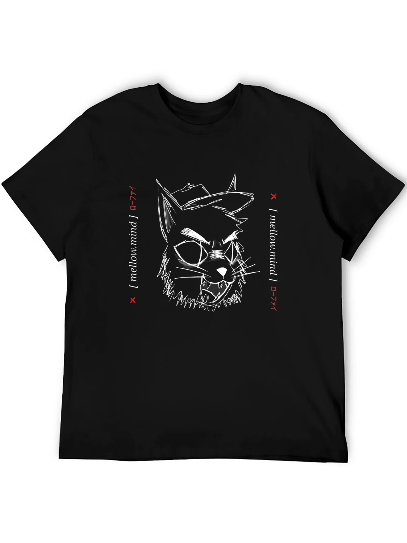 Mellow Mind Graphic Tee - Cool Cat T-Shirt