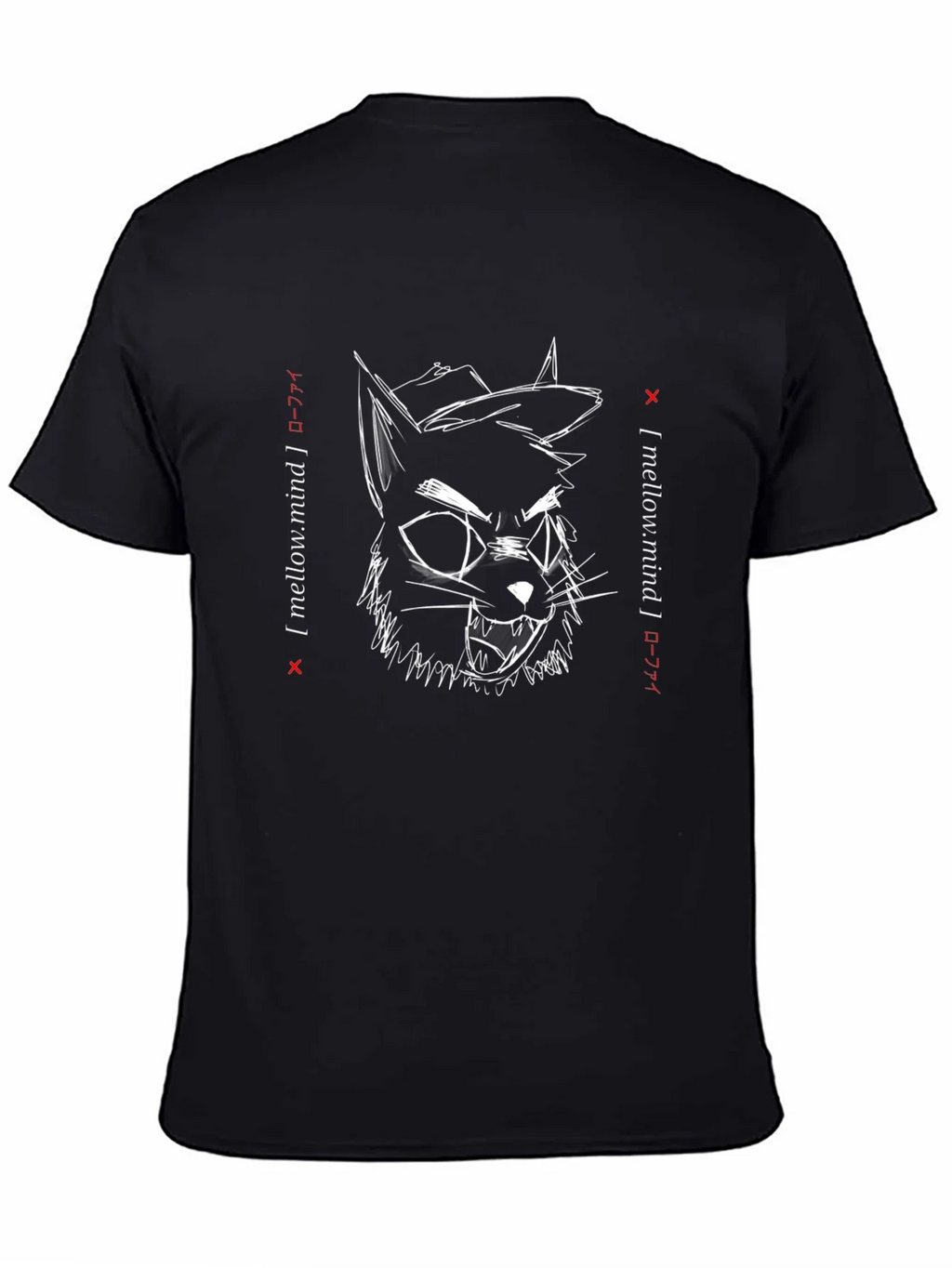 Mellow Mind Graphic Tee - Cool Cat T-Shirt