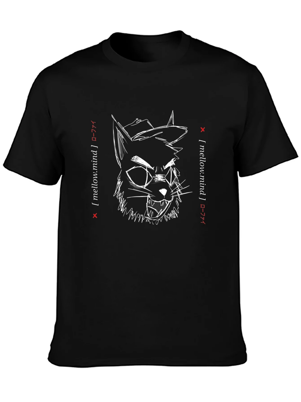 Mellow Mind Graphic Tee - Cool Cat T-Shirt
