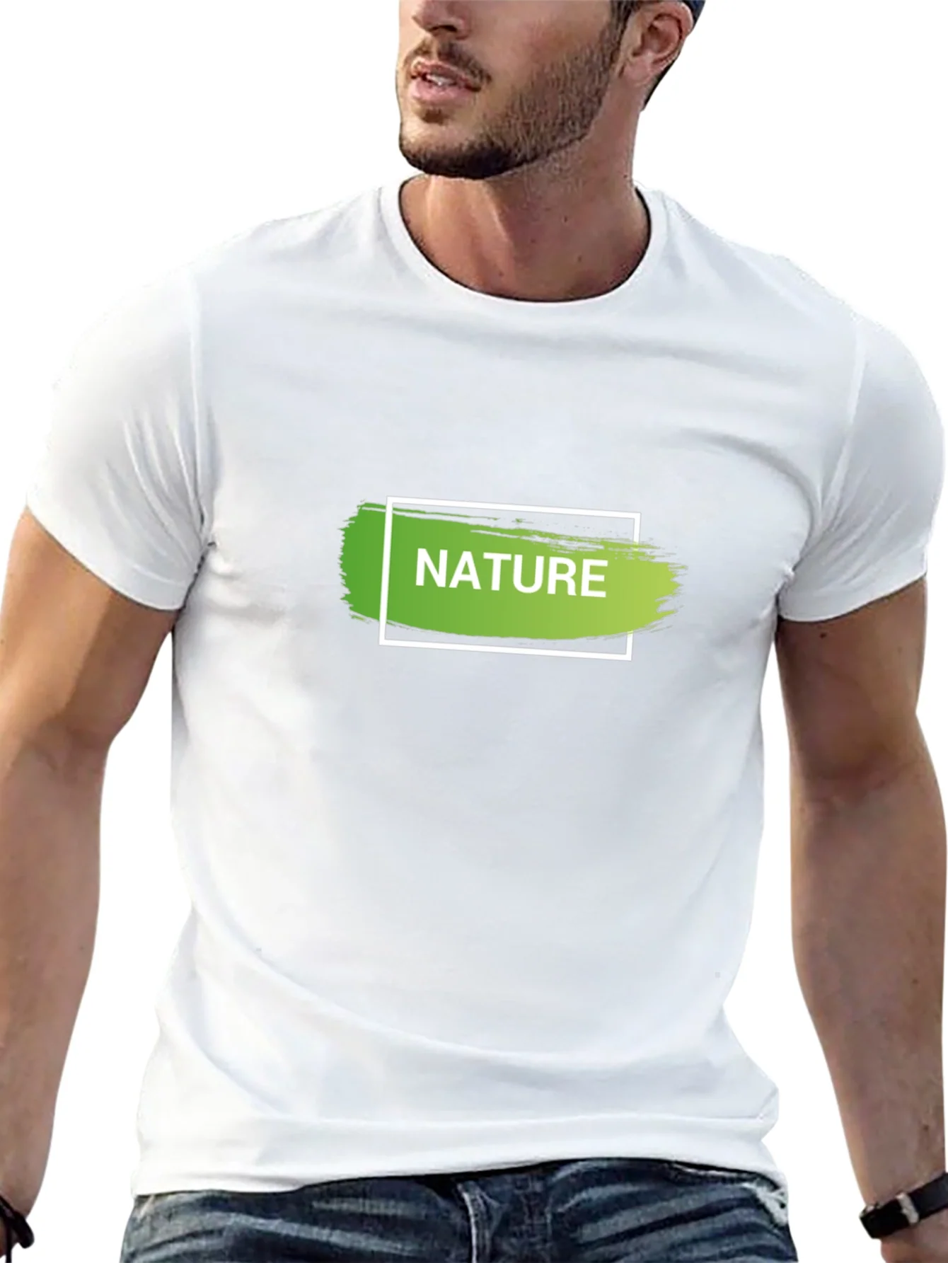 Nature Graphic T-Shirt - Stylish Mens Tee
