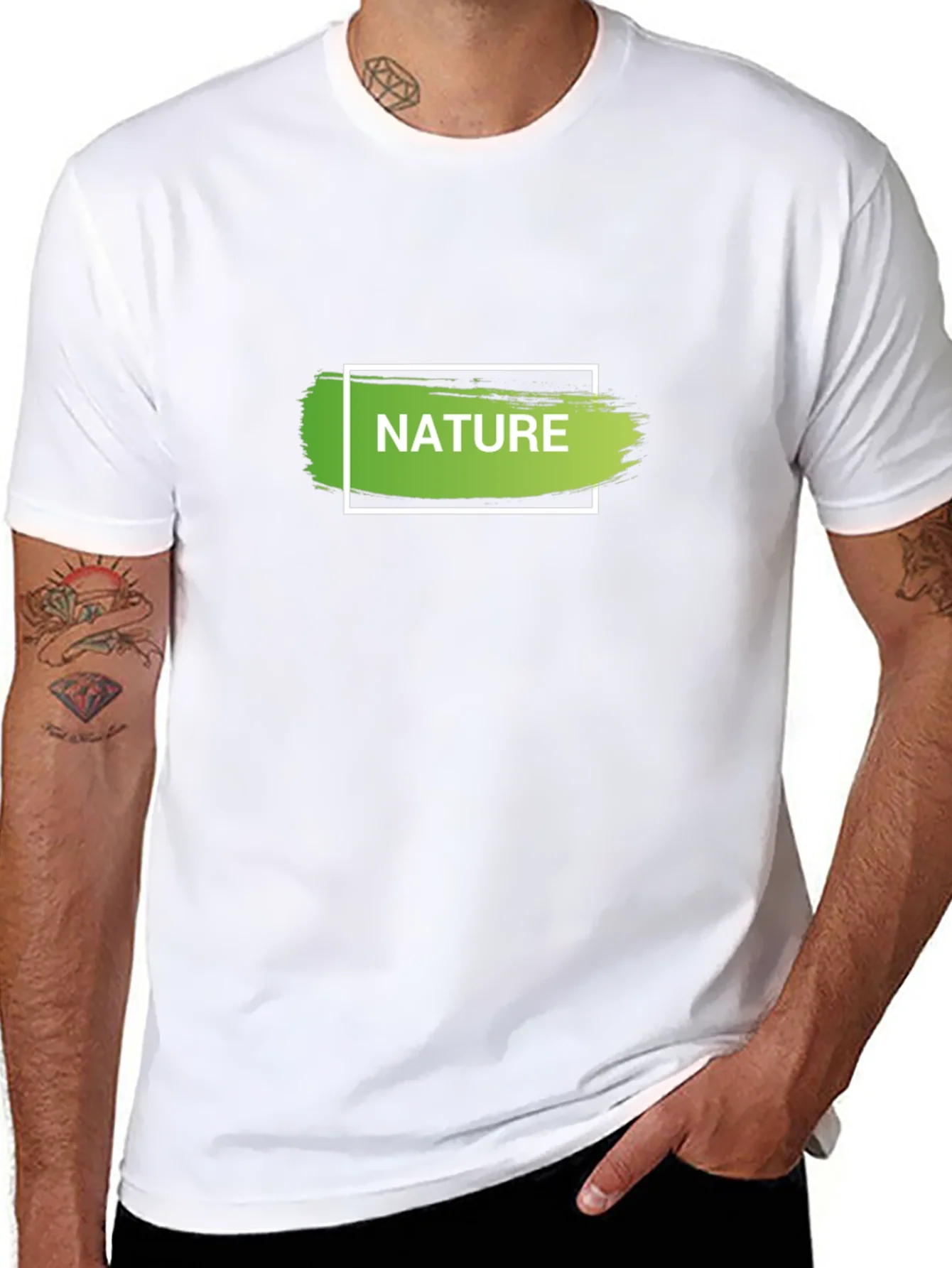 Nature Graphic T-Shirt - Stylish Mens Tee