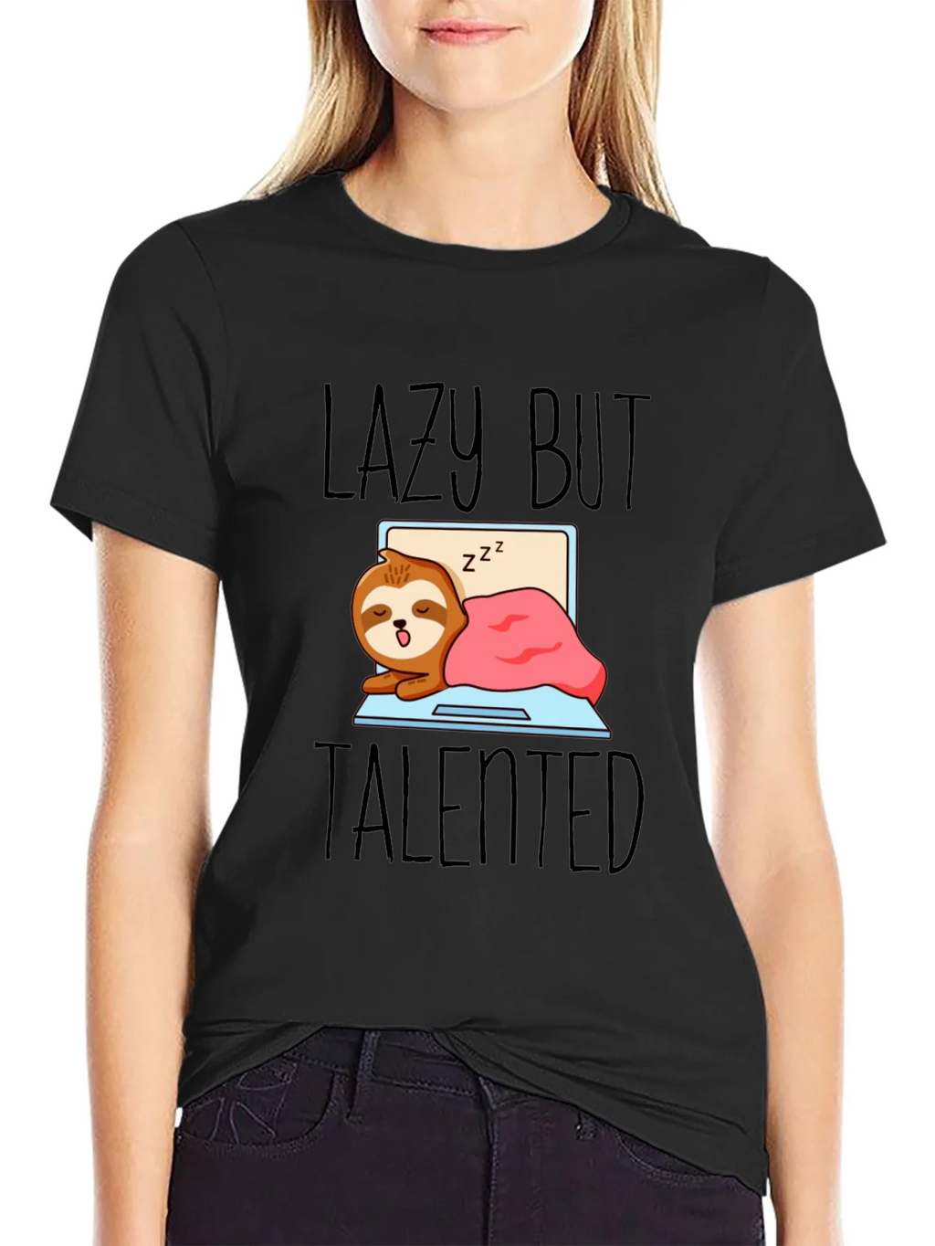 Lazy But Talented Sloth T-Shirt - Funny Graphic Tee