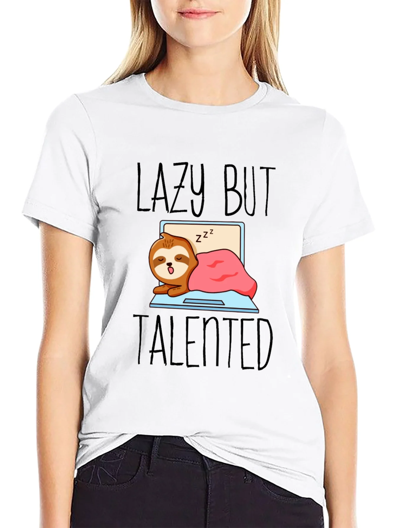 Lazy But Talented Sloth T-Shirt - Funny Graphic Tee