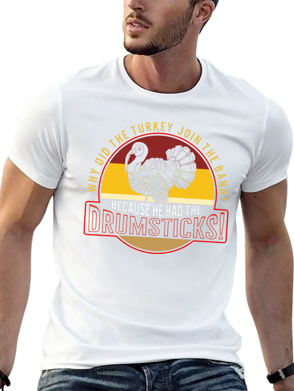 Turkey Drumsticks Band Humor Graphic Tee