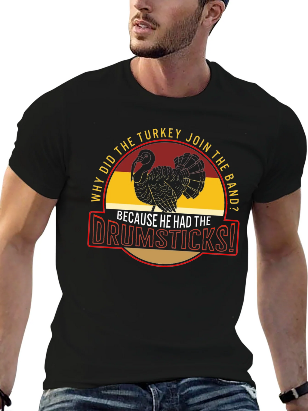 Turkey Drumsticks Band Humor Graphic Tee