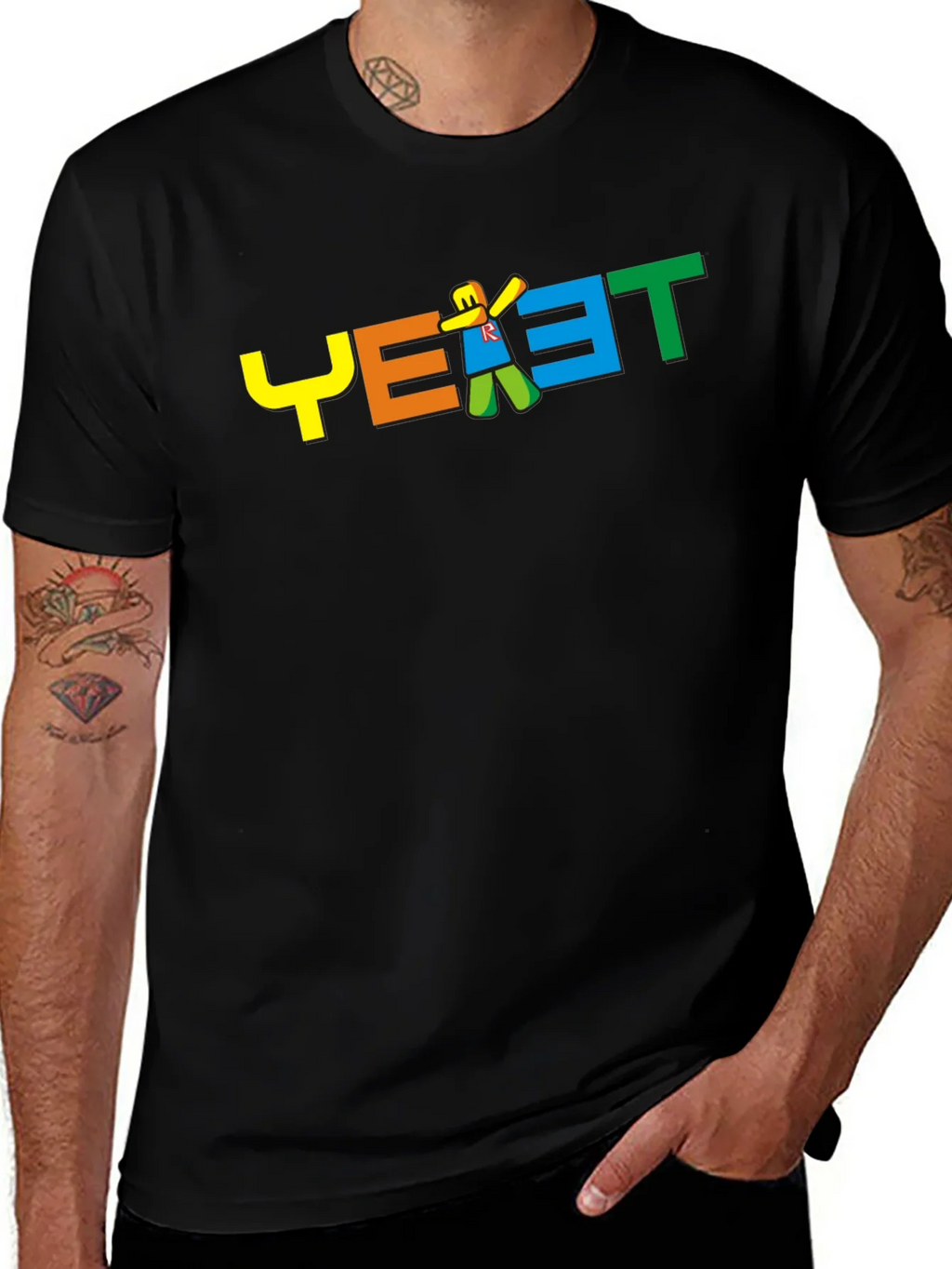 YEAT Logo Black T-Shirt