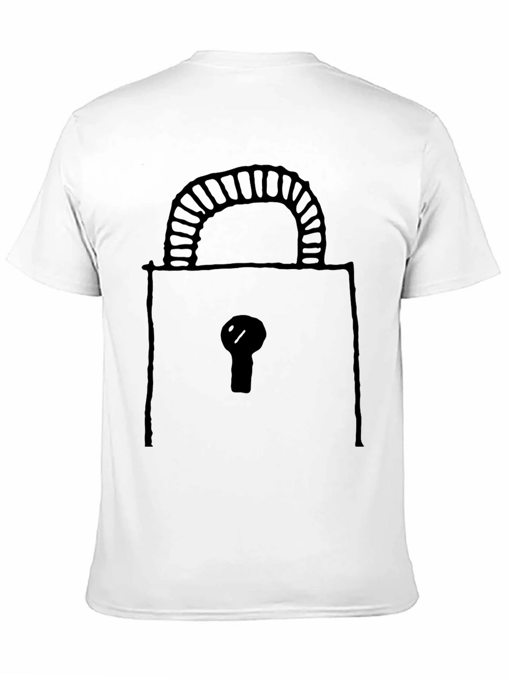 Lock Graphic Black T-Shirt