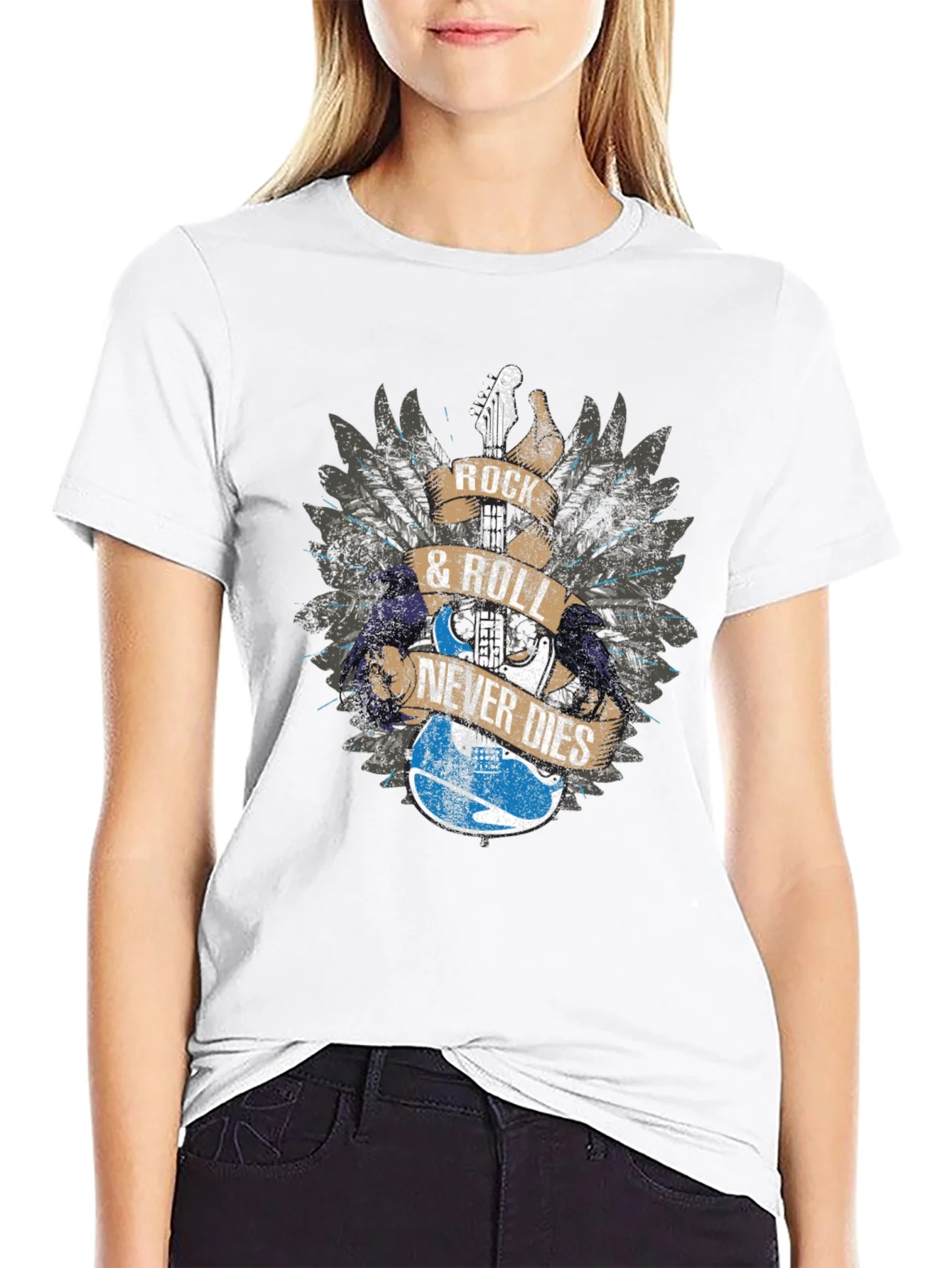 Rock & Roll Never Dies Graphic Tee