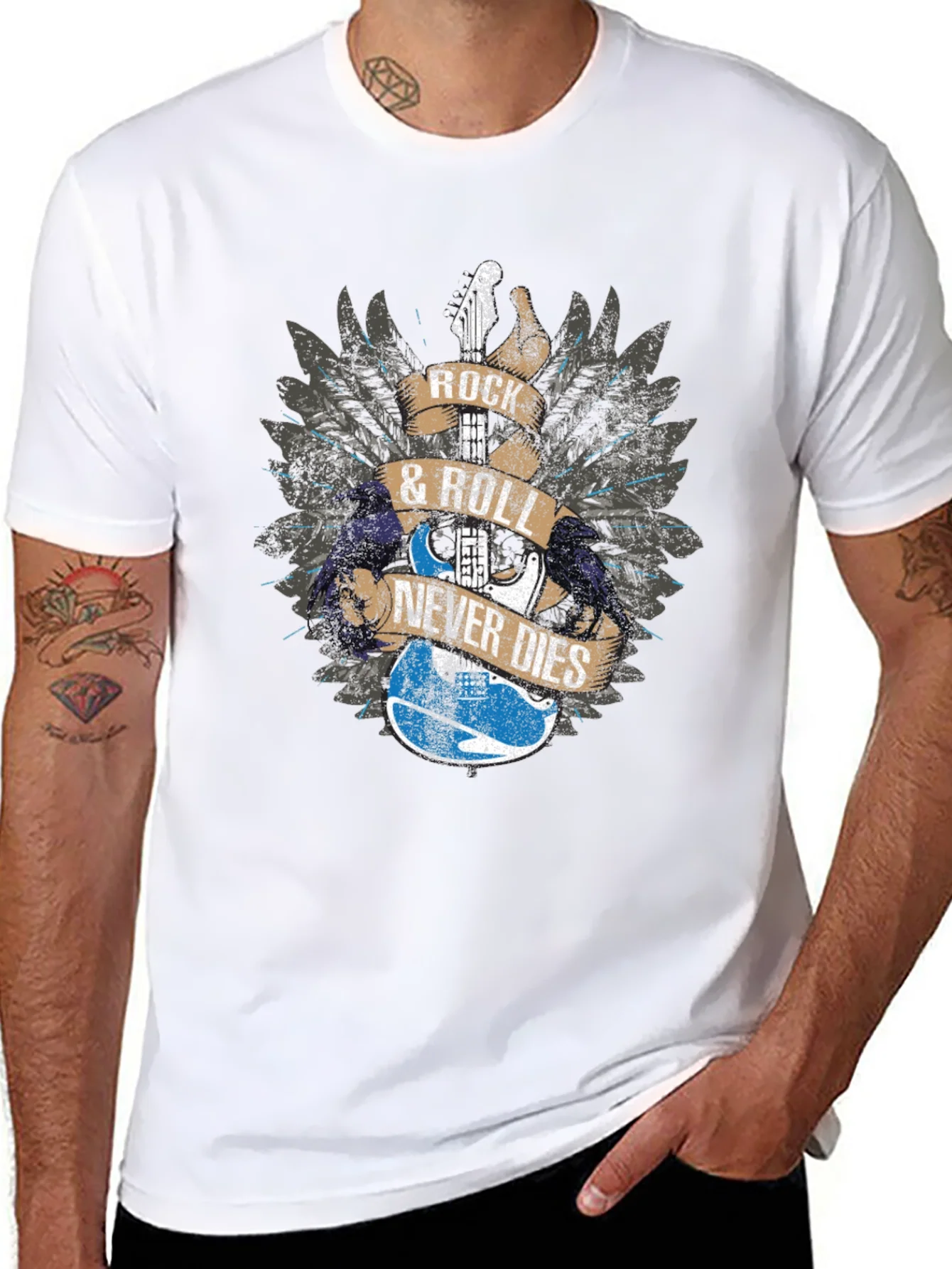 Rock & Roll Never Dies Graphic Tee
