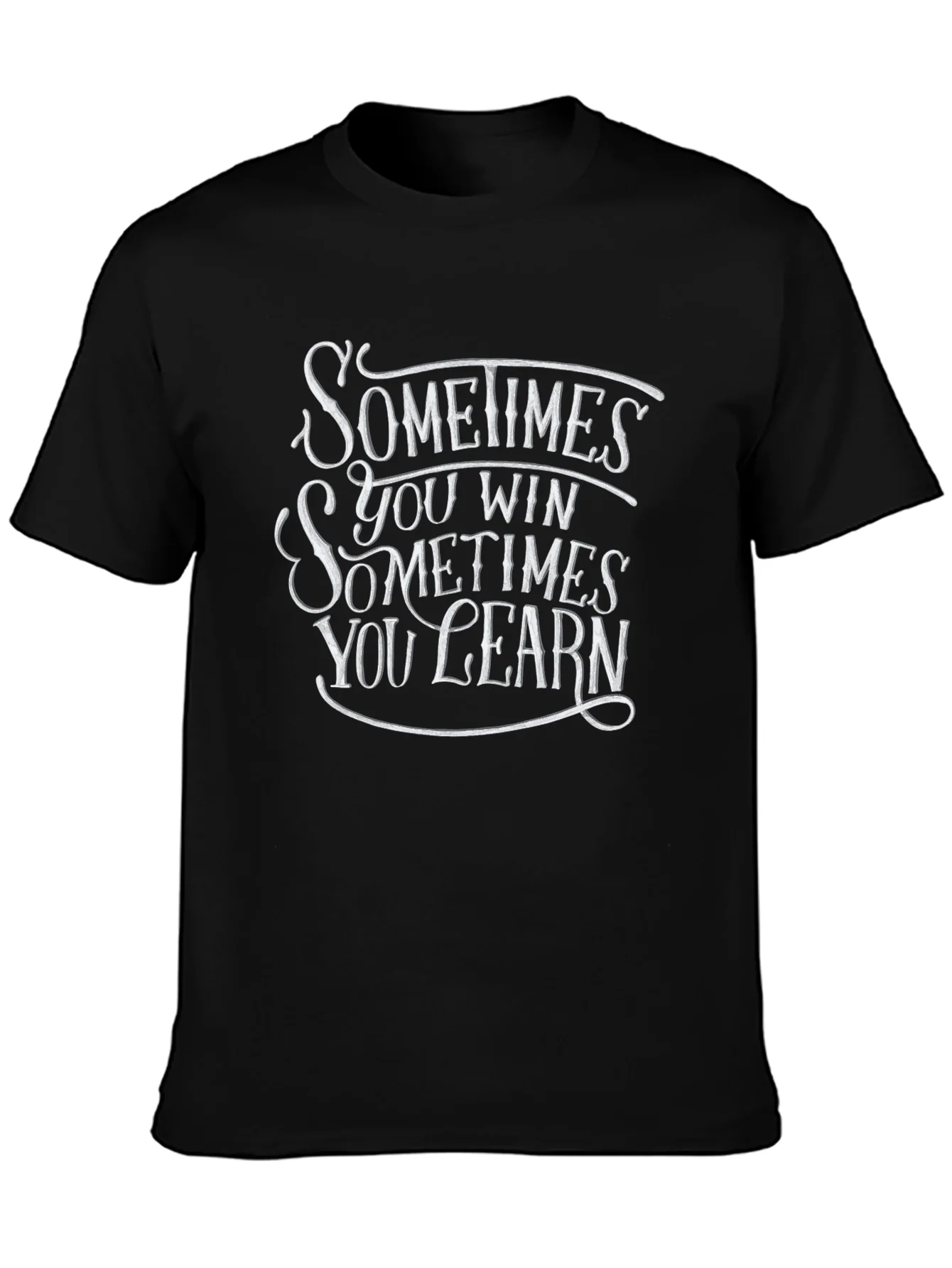 Sometimes You Win Graphic Tee - Black
