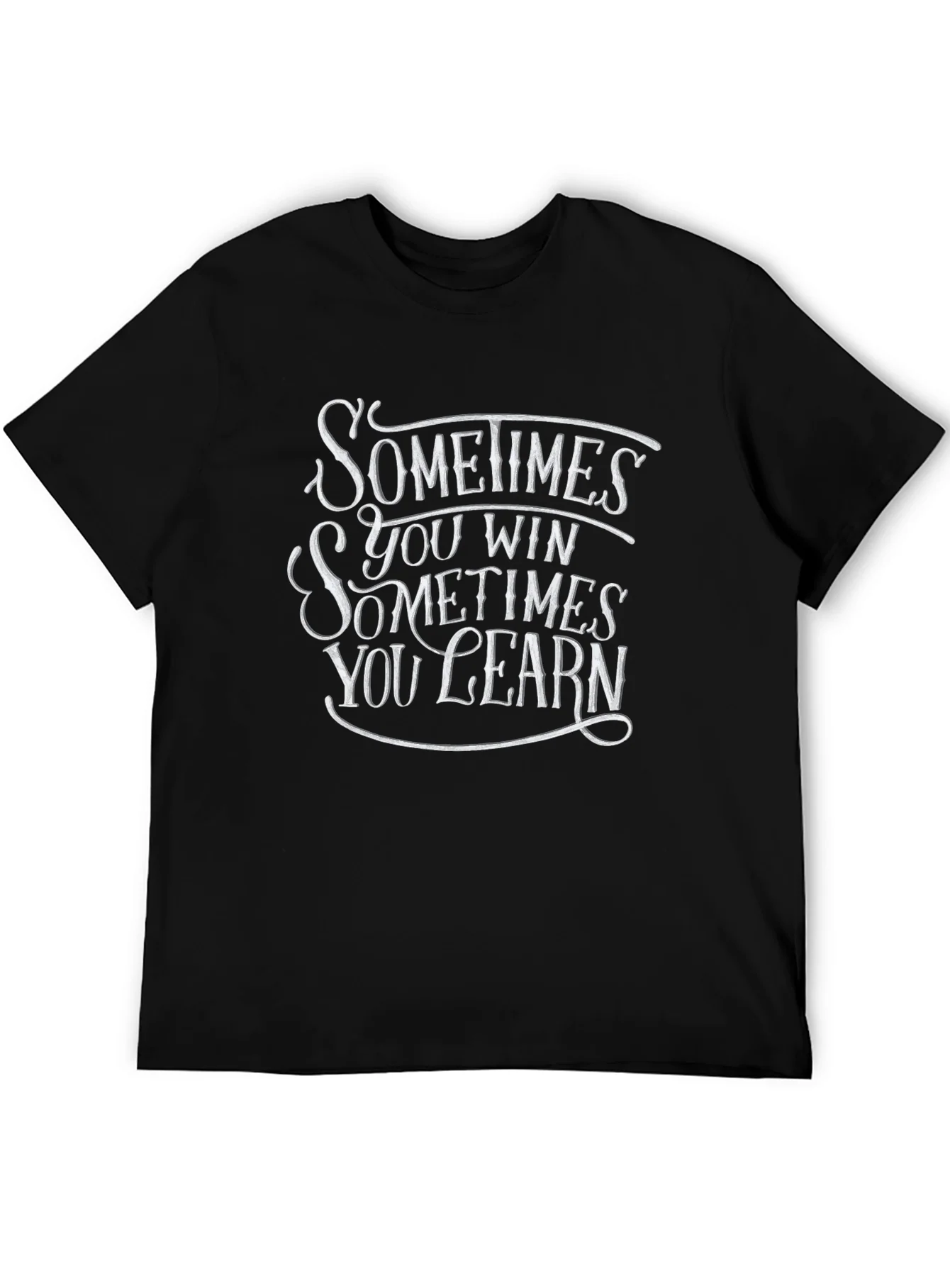 Sometimes You Win Graphic Tee - Black