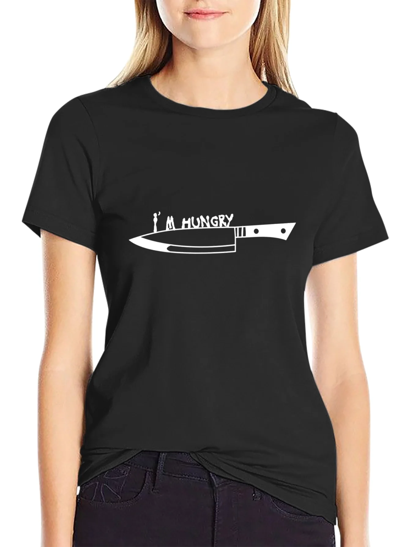 Im Hungry Knife T-Shirt - Funny Foodie Tee