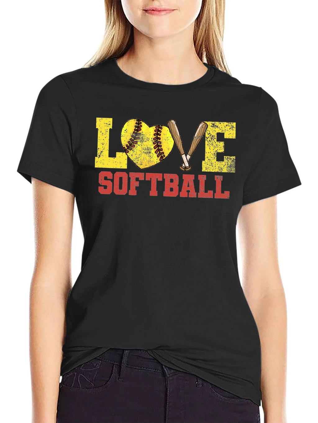 Love Softball Graphic T-Shirt