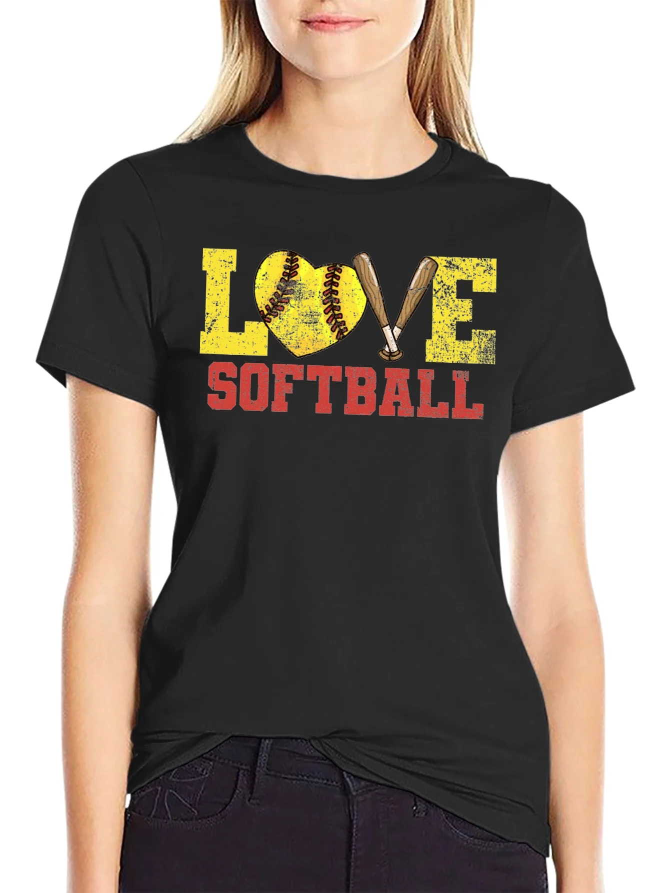 Love Softball Graphic T-Shirt
