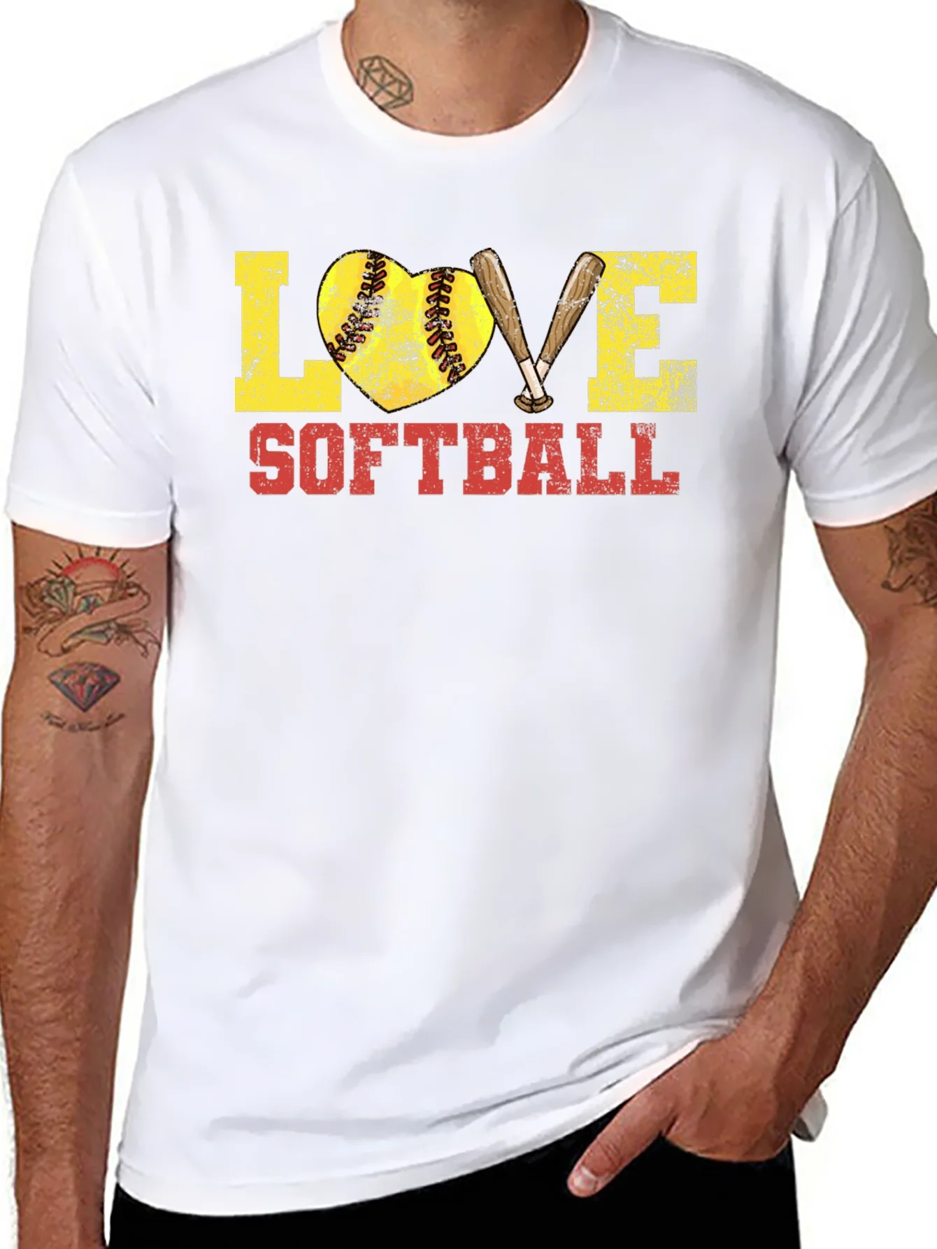 Love Softball Graphic T-Shirt