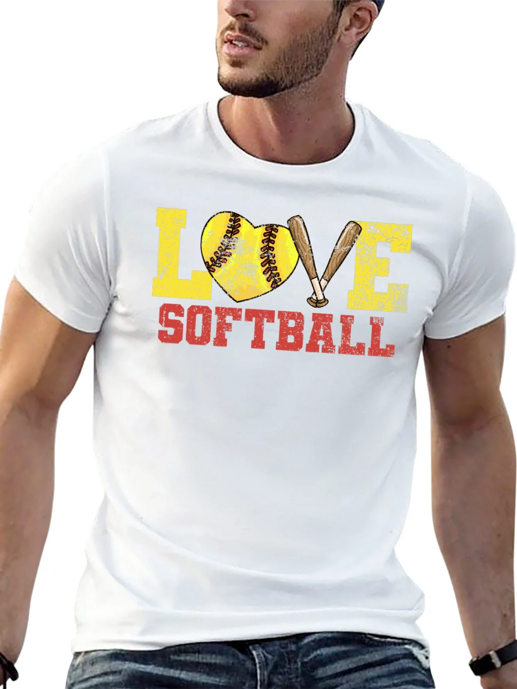 Love Softball Graphic T-Shirt