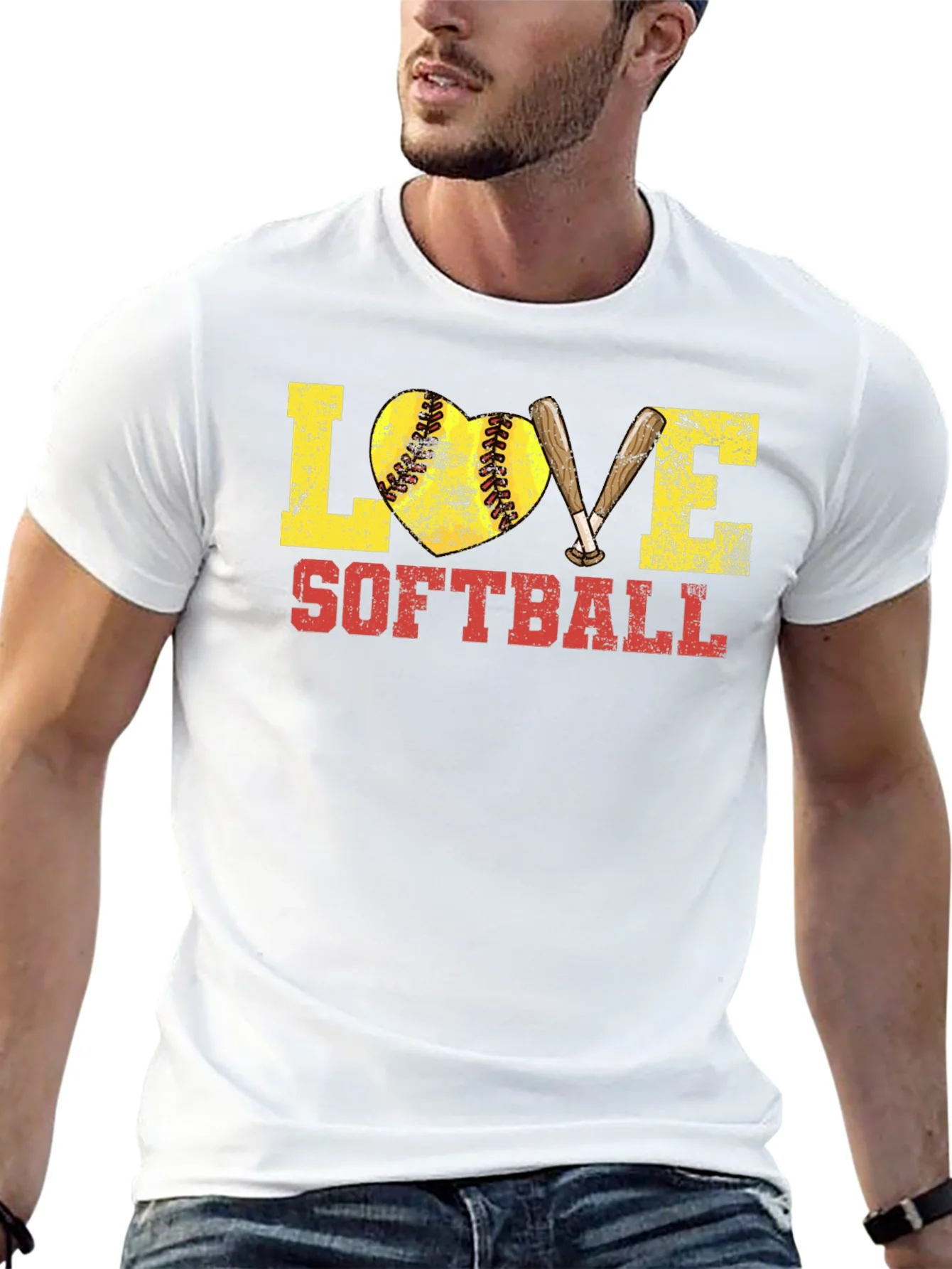 Love Softball Graphic T-Shirt
