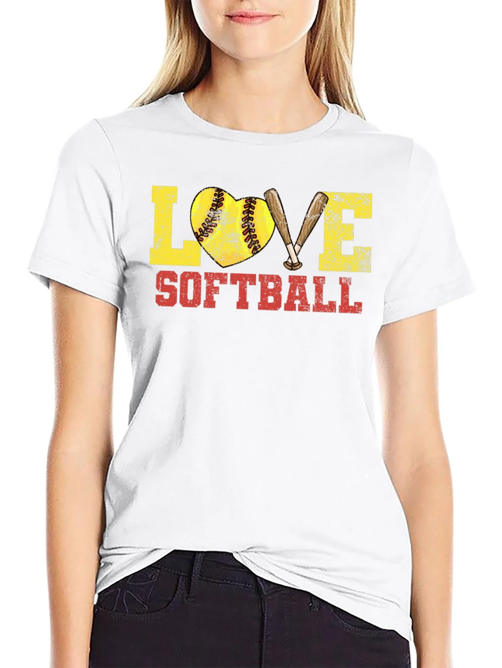Love Softball Graphic T-Shirt