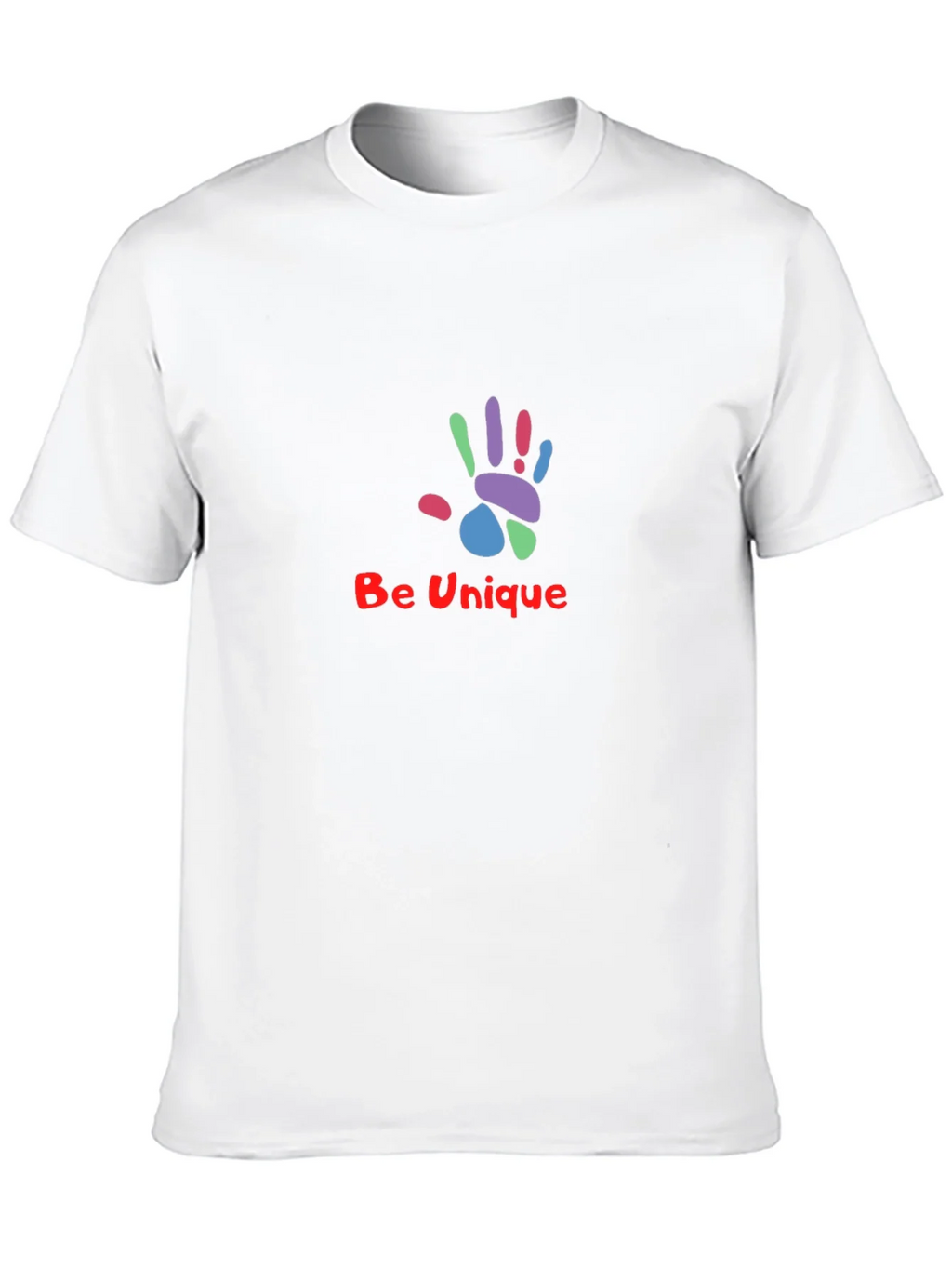 Unique Handprint Graphic Tee - Stylish Black T-Shirt