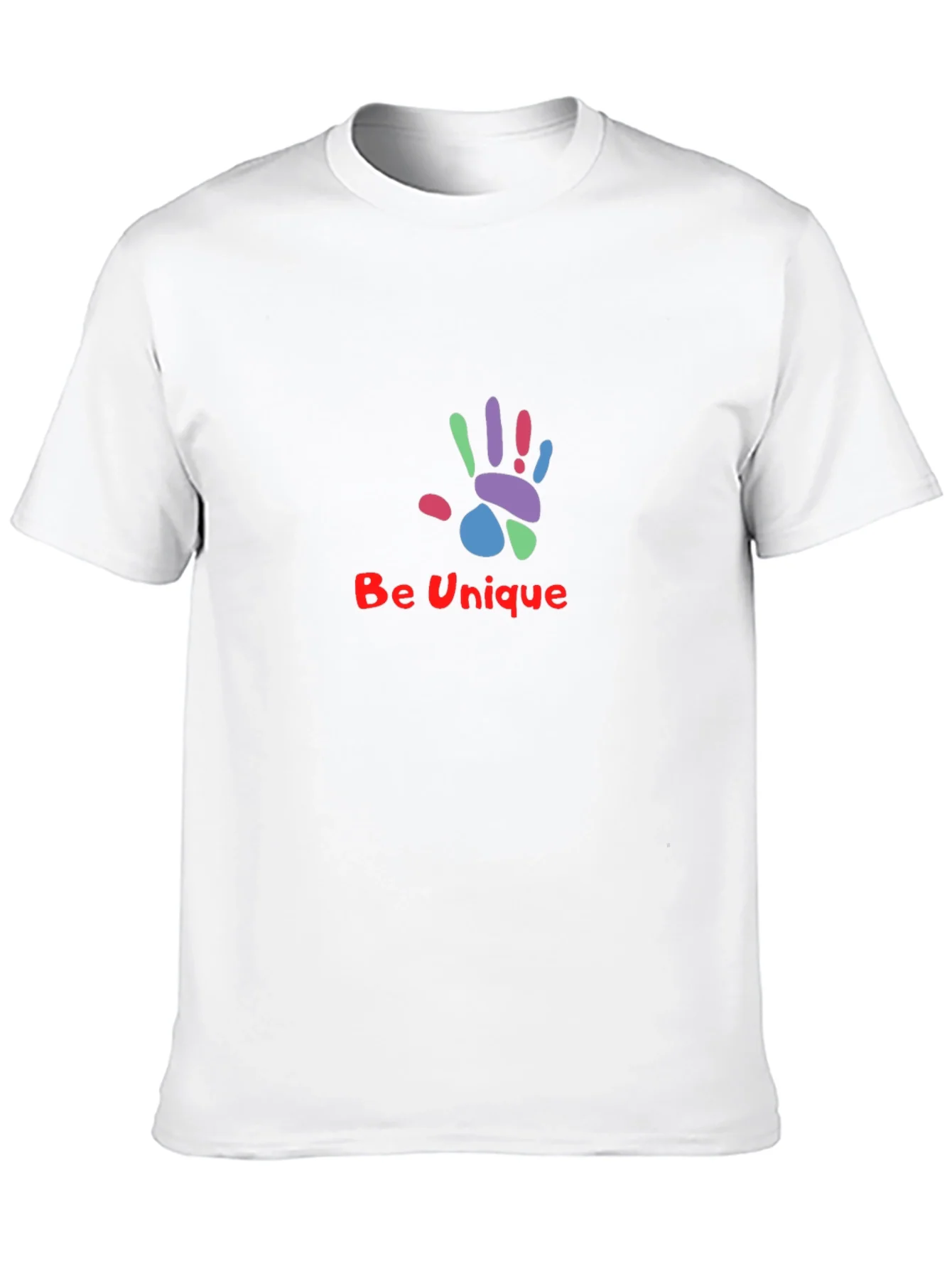 Unique Handprint Graphic Tee - Stylish Black T-Shirt