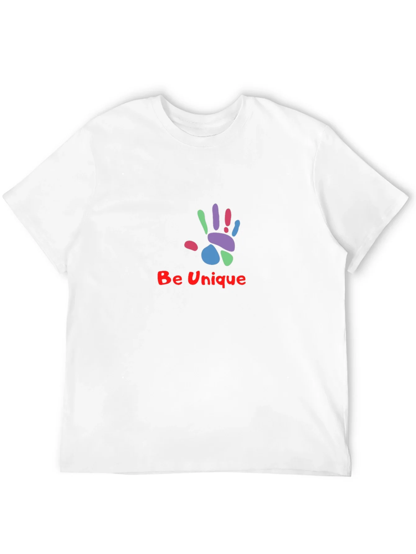 Unique Handprint Graphic Tee - Stylish Black T-Shirt
