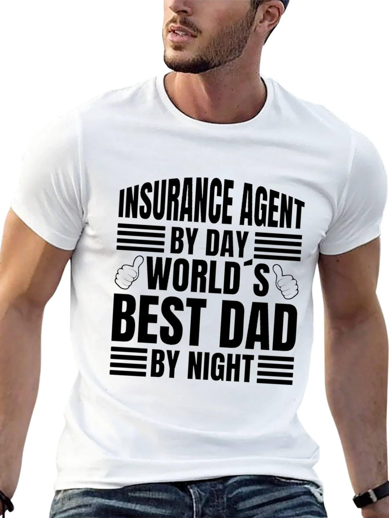 Insurance Agent Dad T-Shirt - Best Dad By Night!