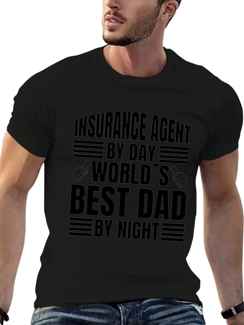 Insurance Agent Dad T-Shirt - Best Dad By Night!