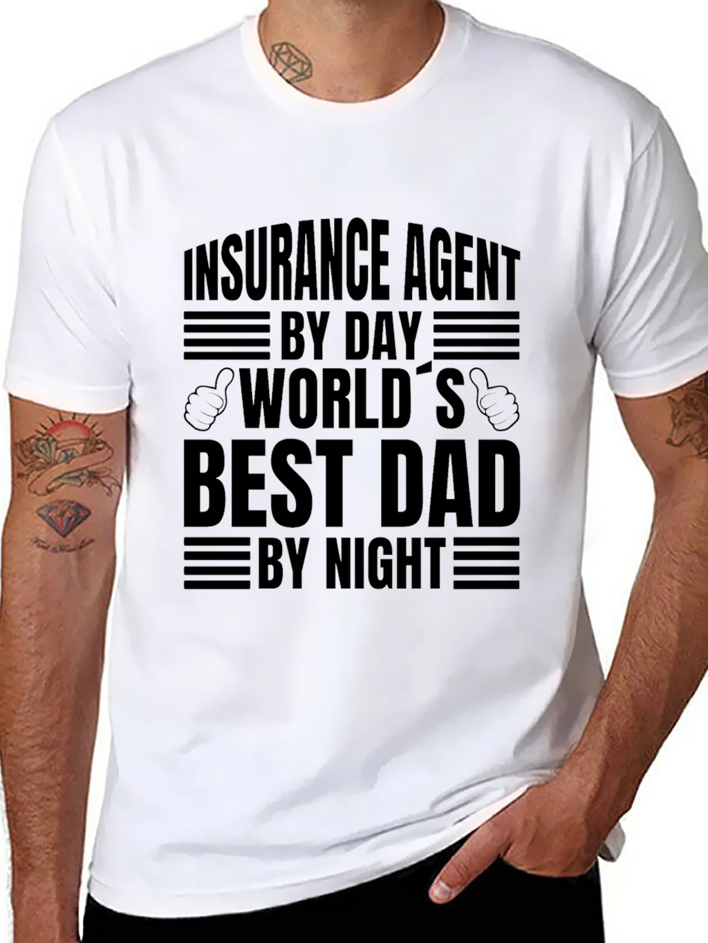 Insurance Agent Dad T-Shirt - Best Dad By Night!