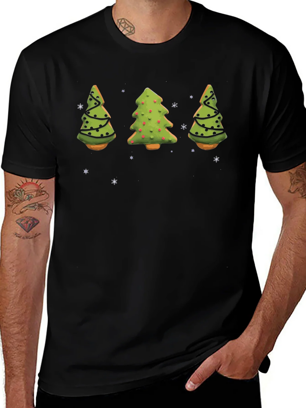 Festive Christmas Tree Cookie T-Shirt