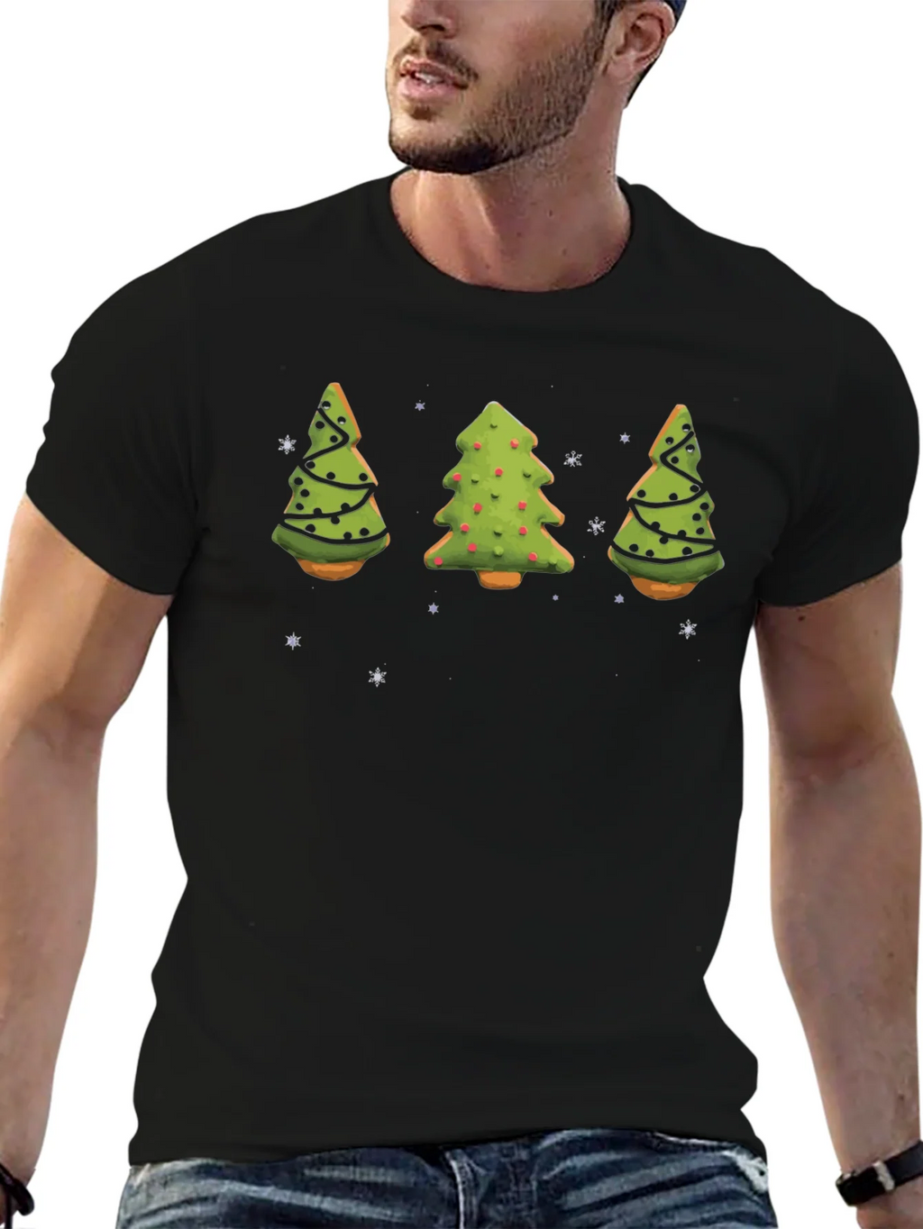 Festive Christmas Tree Cookie T-Shirt