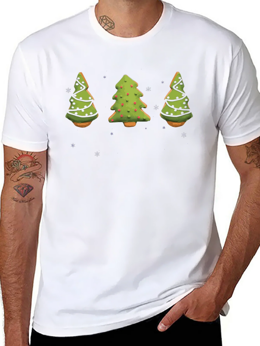Festive Christmas Tree Cookie T-Shirt