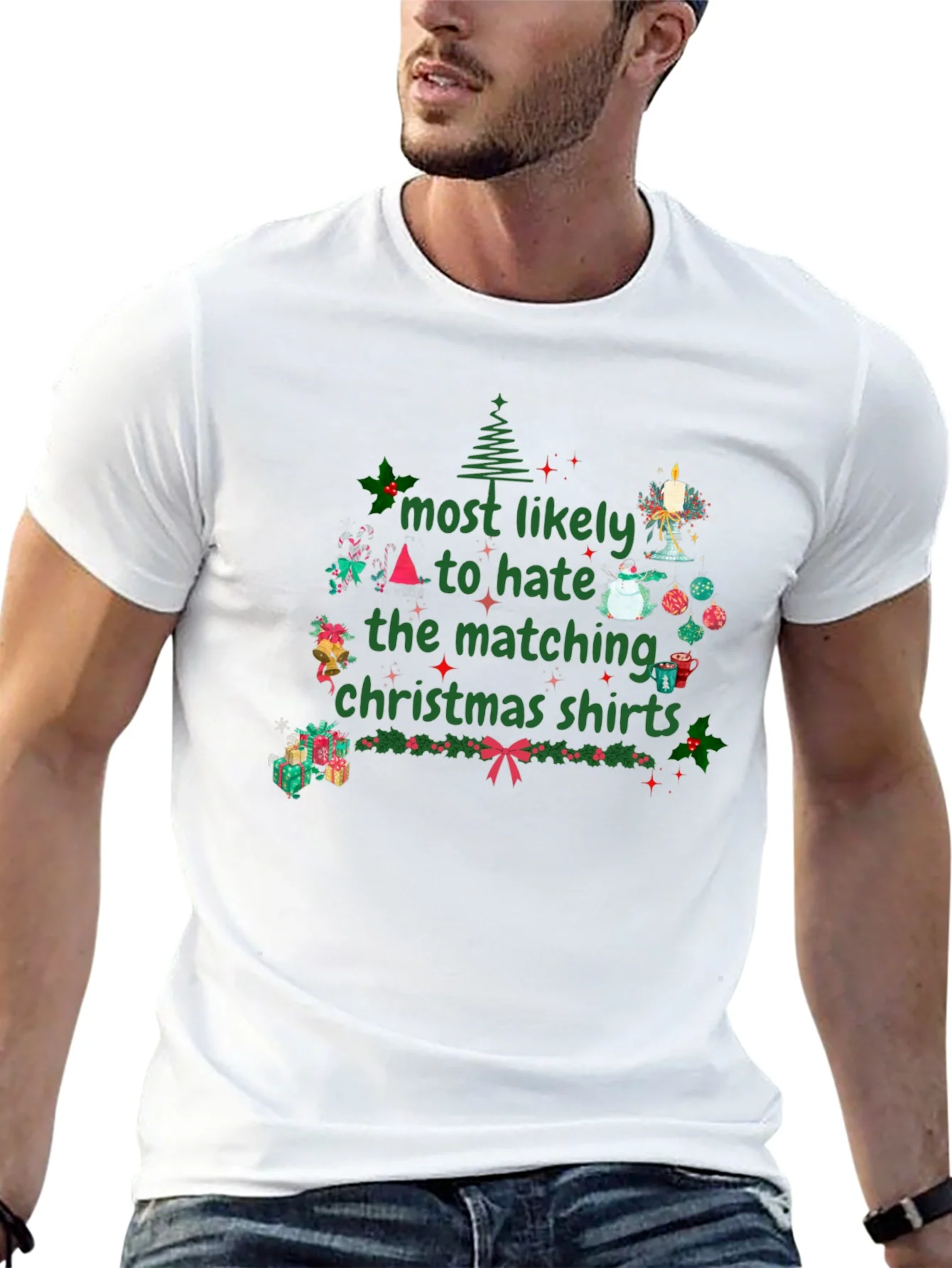 Hate Matching Christmas Shirts T-Shirt