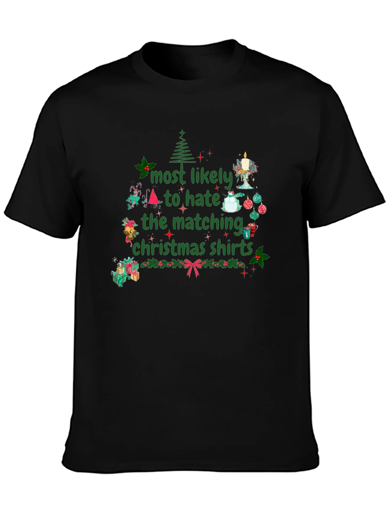 Hate Matching Christmas Shirts T-Shirt