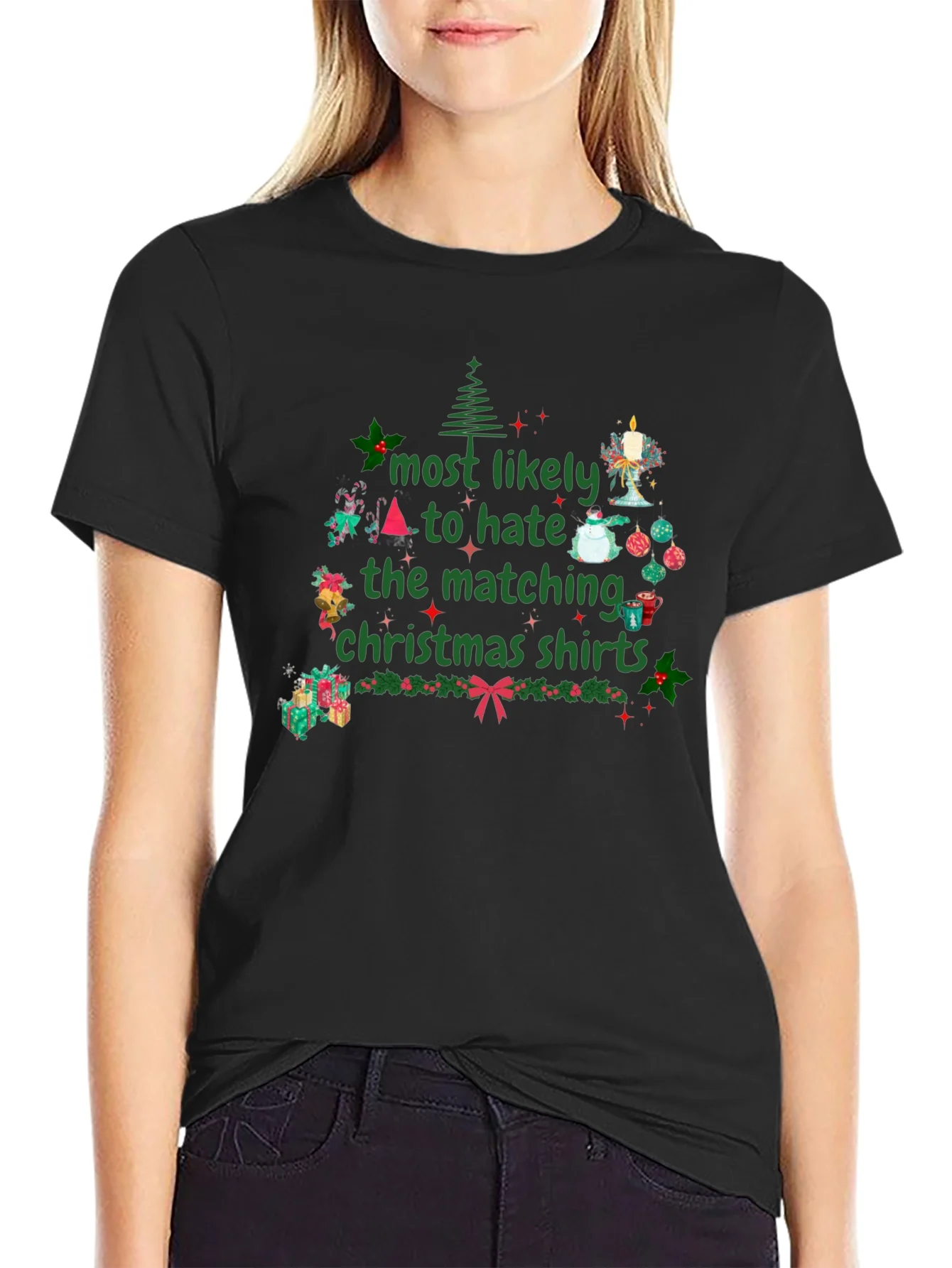 Hate Matching Christmas Shirts T-Shirt