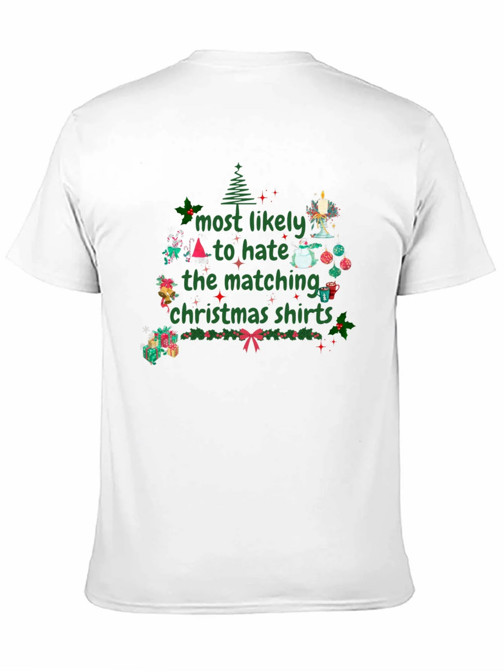Hate Matching Christmas Shirts T-Shirt