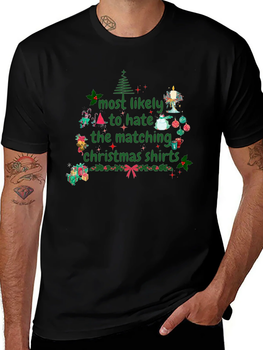 Hate Matching Christmas Shirts T-Shirt