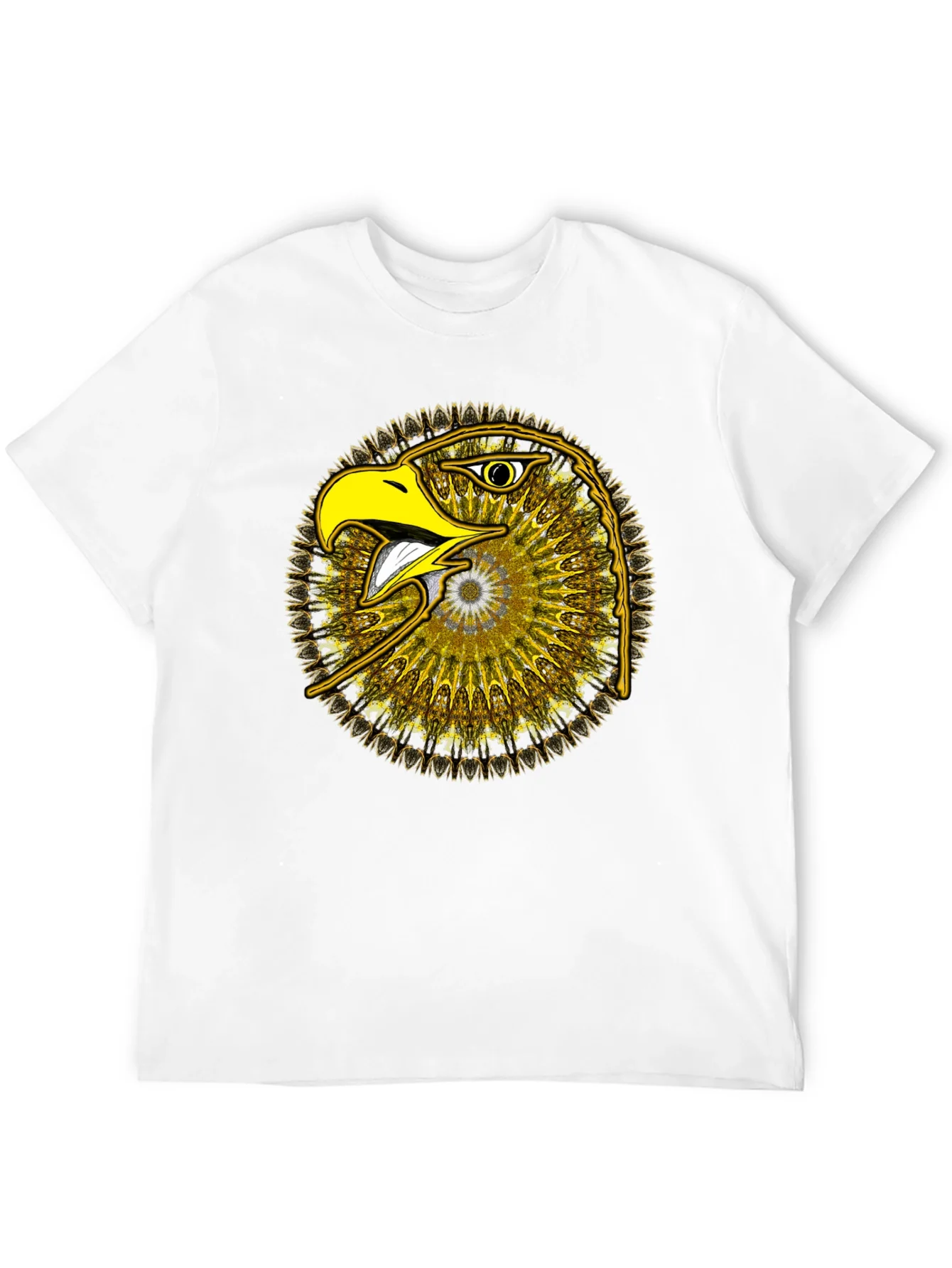 Eagle Mandala Graphic Tee - Stylish Black T-Shirt