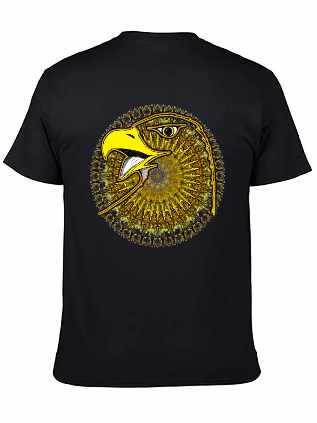 Eagle Mandala Graphic Tee - Stylish Black T-Shirt
